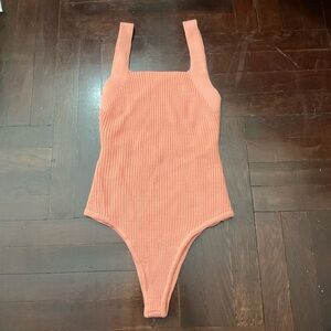 JX Label Vibrant Coral Knit bodysuit